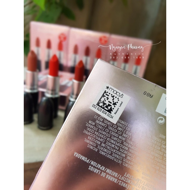 SET 03 SON M.A.C CHÍNH HÃNG Ú (ĐỦ BILL) | BigBuy360 - bigbuy360.vn