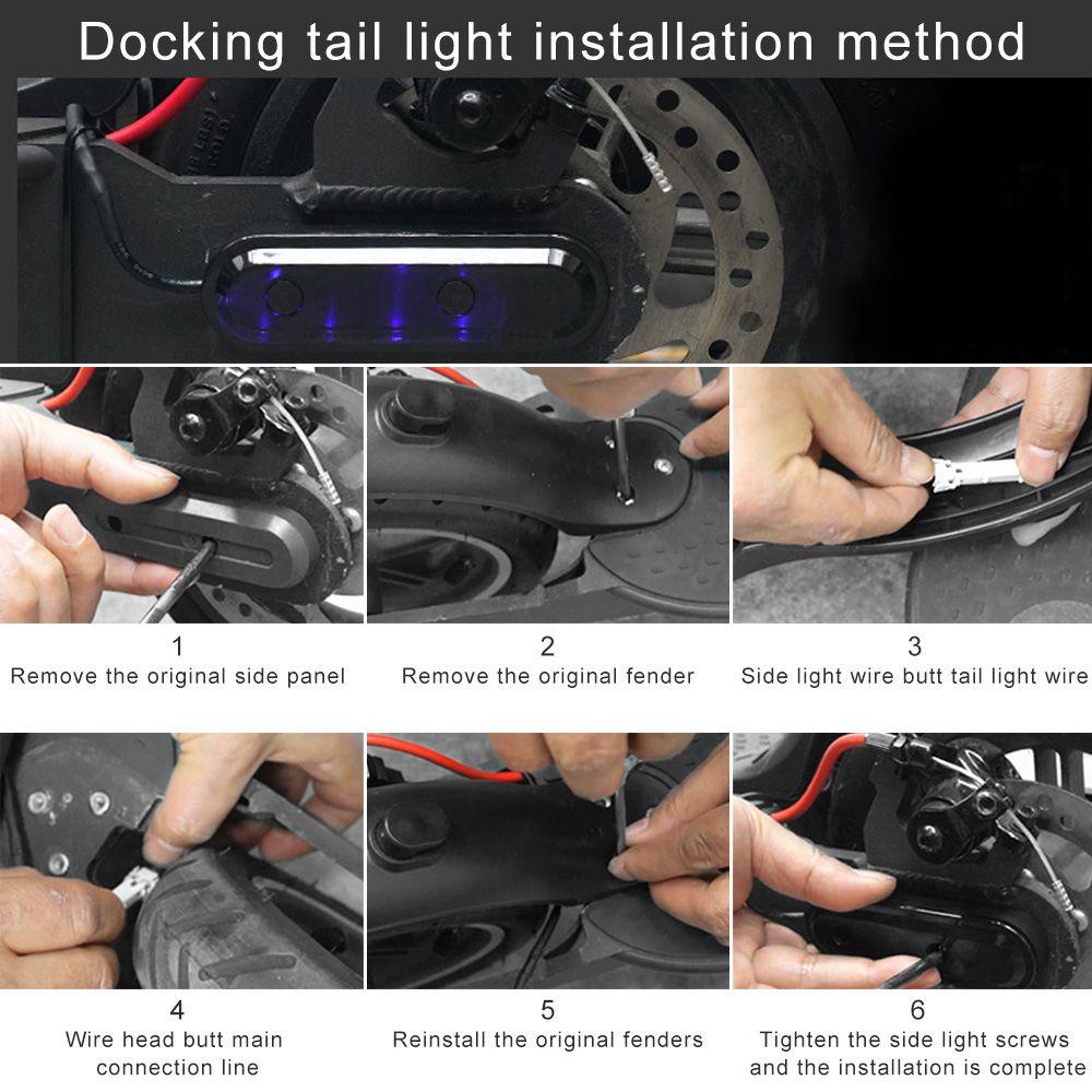 Đèn LED Gắn Đuôi Xe Scooter Chuyên Dụng Cho Xiaomi M365 Pro 1s