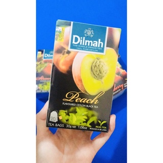 Trà Đào Dilmah Peach và trà Dâu Strawberry - hộp 30g/20 túi lọc
