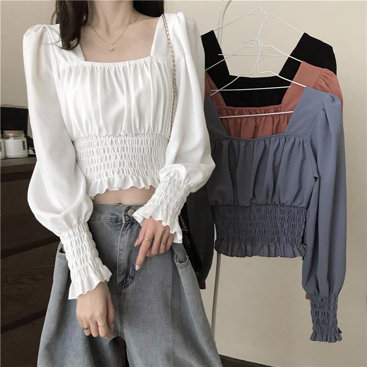 Áo Sơ Mi Chiffon Tay Dài Thời Trang Mùa Hè 2022 Mới Phong Cách Pháp Cho Nữ