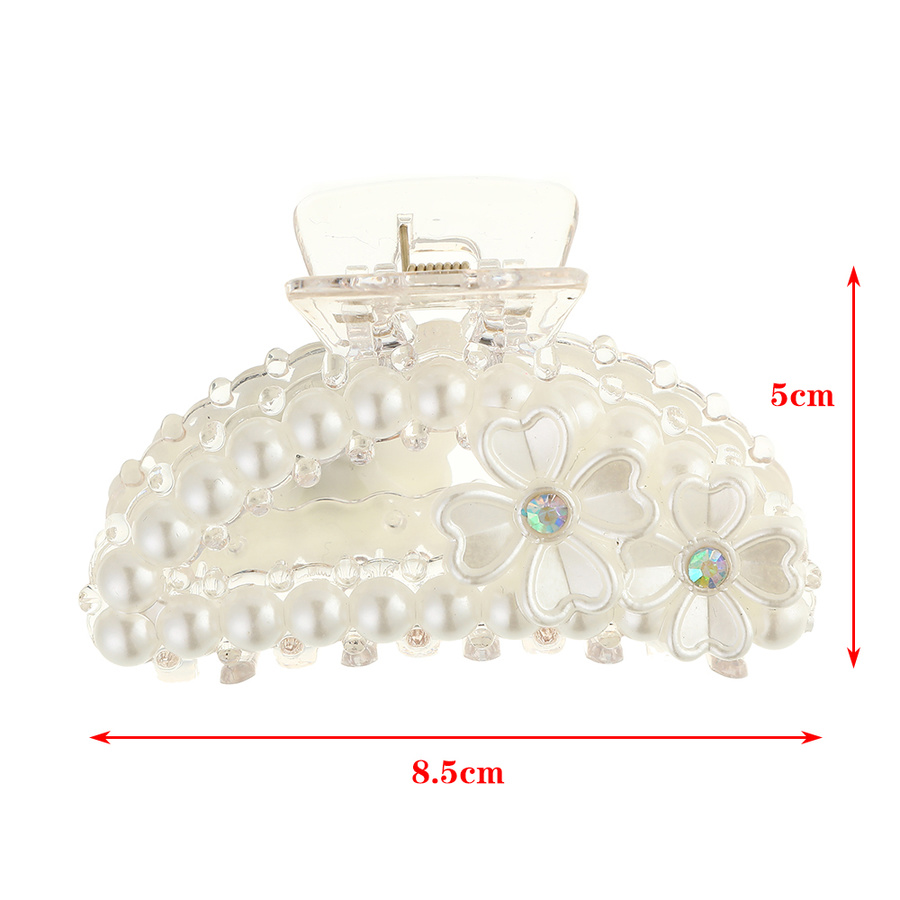 Kẹp tóc đính đá và ngọc trai nhân tạo phong cách Hàn Quốc độc đáo