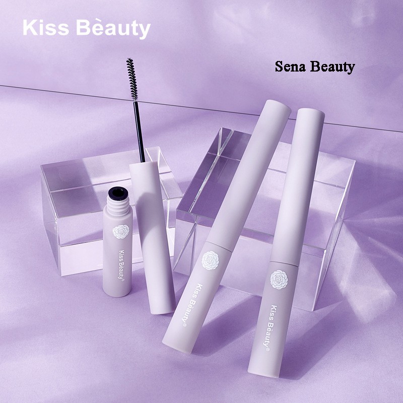 Mascara siêu mảnh dài mi cong mi Kiss Beauty vỏ tím sim Sena Beauty