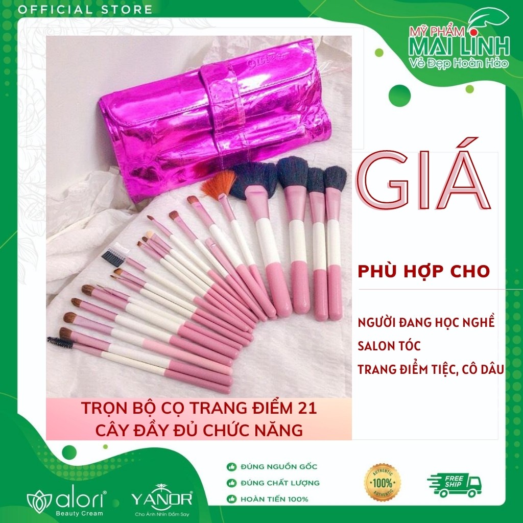 Bộ Cọ Trang Điểm Chuyên Nghiệp, Cọ Trang Điểm Cá Nhân Hàn Quốc Đầy Đủ Chức Năng - Lông Mịn Đầy Đủ 24 Cây