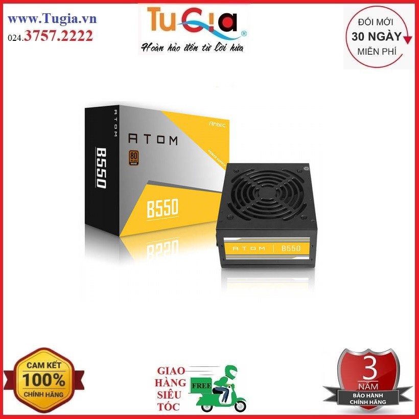 Nguồn máy tính Antec ATOM B550 Công suất thực 550w