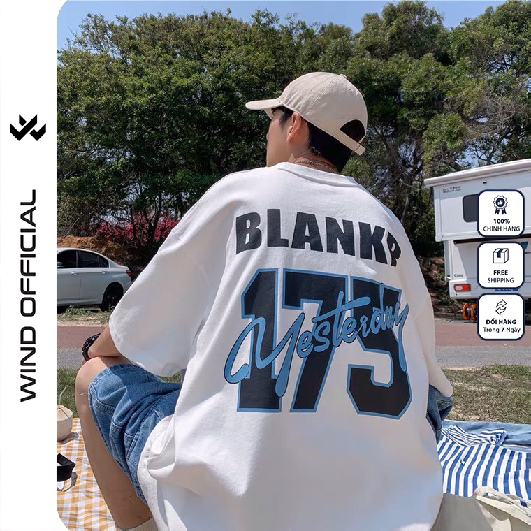 Áo phông tay lỡ WIND unisex form rộng 175 thời trang nam nữ oversize ulzzang