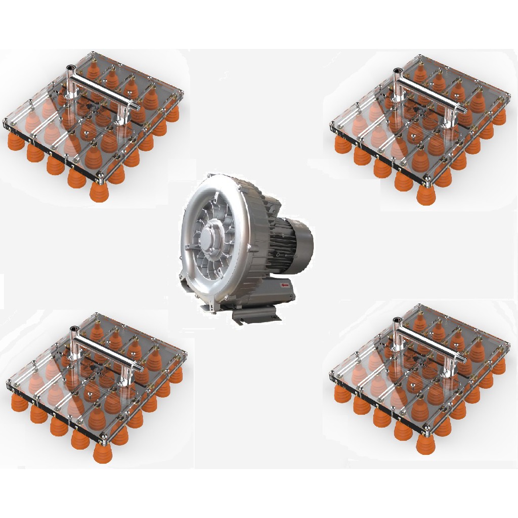 Tay hút trứng 30 trứng - [4 tay hút 1 motor 250w]- Hàng chính hãng LIN