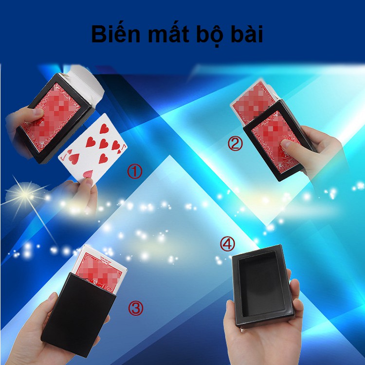 Ảo thuật hộp biến mất bộ bài hàng nhập bài tốt dày cứng không lộ (tặng Clip hướng dẫn)