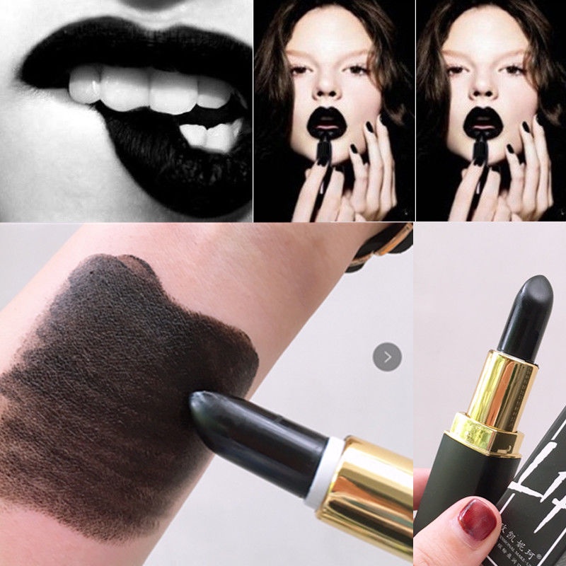 Son Môi Hóa Trang Nhiều Màu Sắc Trắng/Đen/Xanh Dương/Tím/Cam/Xanh Lá/Xanh Lá