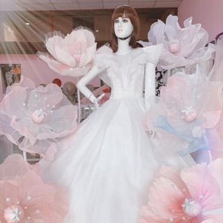 Hoa voan khổng lồ l Trang trí spa, studio....