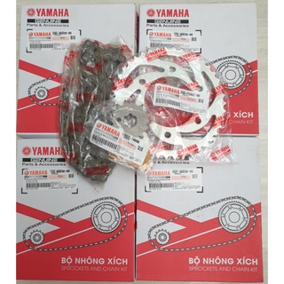 Bộ nhông xích xe máy ,nhông sên đĩa cho xe số yamaha chính hãng