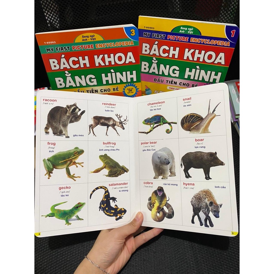 Sách - Bách Khoa Bằng Hình Đầu Tiên Cho Bé Theo Chủ Đề : Animals Quyển 2 - Song ngữ Anh Việt - Quét mã QR nghe đọc