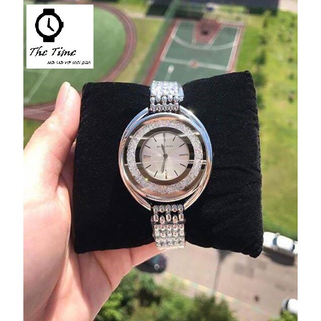 Đồng hồ nữ SWAROVSKI CRYSTALLINE OVAL BRACELET WATCH #5181 case 37×43MM. 3atm