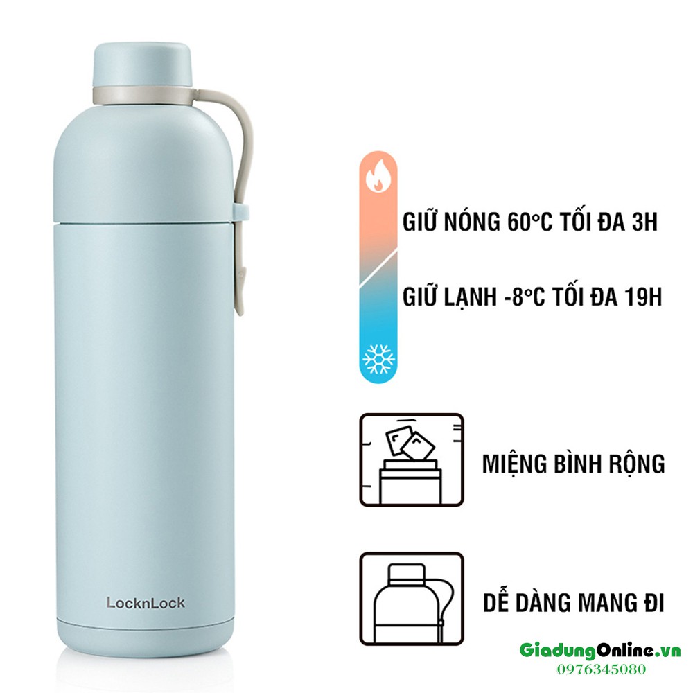 Bình Giữ Nhiệt Lock&amp;Lock Belt Bottle LHC4267 490ml