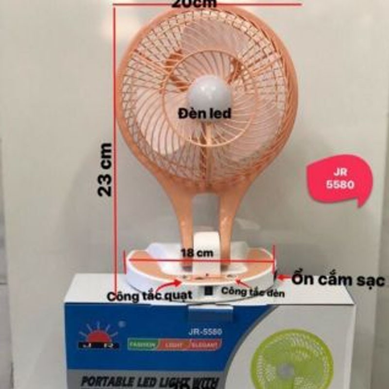 QUẠT TÍCH ĐIỆN 2 (.) 1 MINIFAN - 3 CÁNH TO CỰC MÁT ( Màu sắc ngẫu nhiên: xanh, hồng, vàng...)