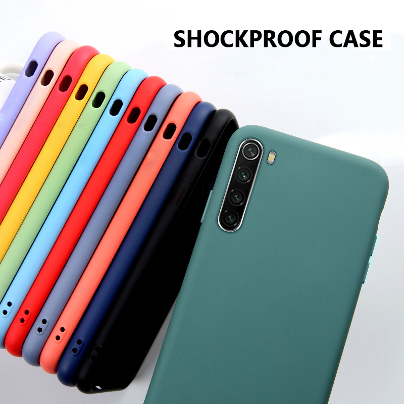 Ốp Lưng Silicone Mềm Màu Trơn Chống Trượt Cho Oppo A8 A91 Reno 3 Pro Find X2 Pro A52 Ace 2 A92S