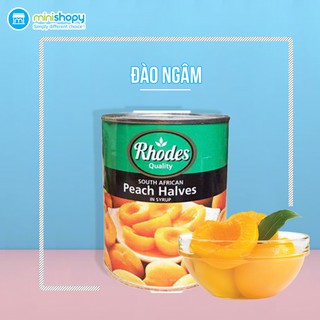 Đào Ngâm Rhodes  hộp 825  gr