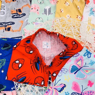 Quần cotton bozip hình cho bé