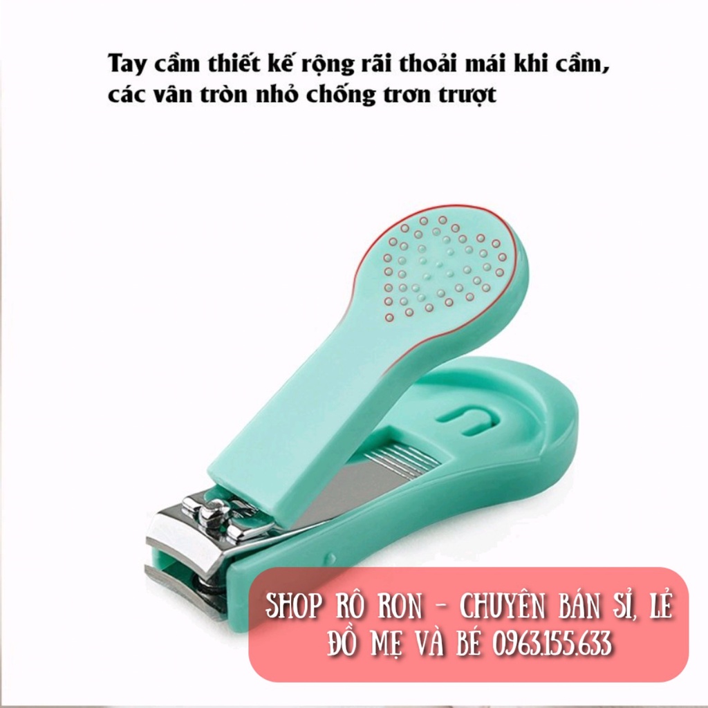 Set bấm móng tay AAG cao cấp - Bộ cắt móng tay 4 chi tiết an toàn cho bé - Shoproron