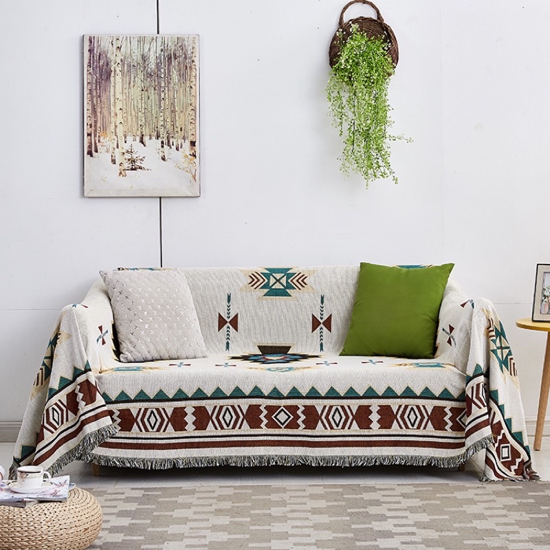 Thảm picnic, sofa phong cách Bohemian -may.decor-