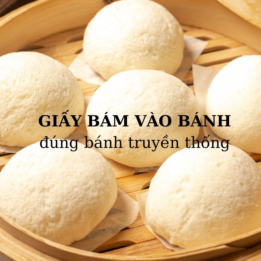 Giấy Lót Bánh Bao Há Cảo Dimsum Tiểu Long Burger  Set 250 Tờ Giấy Nến Hình Vuông Chống Dính Hấp Nướng Chịu Nhiệt -GBB10V