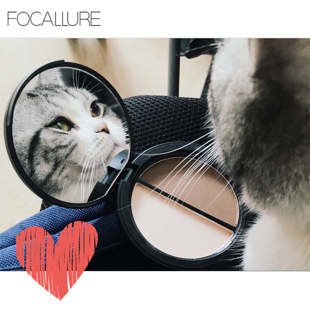 [Hàng mới về] Hộp phấn tạo khối và bắt sáng hai ô hiệu FOCALLURE