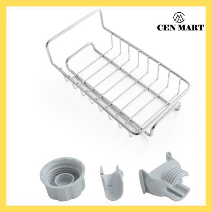 Giá Treo Vòi Đựng Đồ INOX Để Đồ Giẻ Rửa Chén Bát