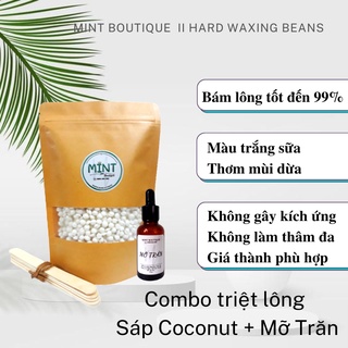 Combo 2 sáp wax lông tại nhà, sáp wax lông nách, dầu dưỡng , sáp wax lông nóng nhập khẩu