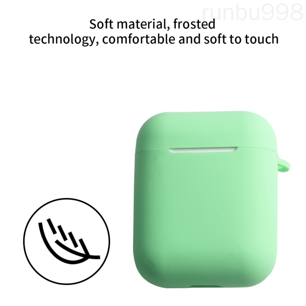 Vỏ bảo vệ hộp sạc tai nghe Bluetooth Airpods i9S/i10/i11/i12 bằng silicon thay thế chuyên dụng