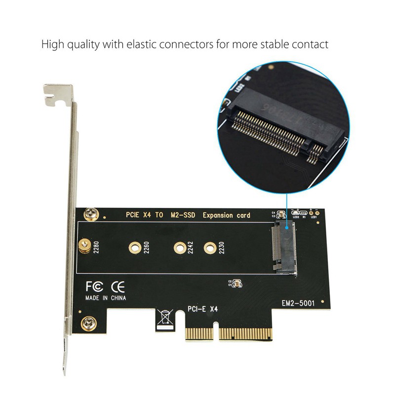 M.2 Nvme Ssd Ngff To Pcie 3.0 X4/X8/X16 Adapter Pcie To M2 Expansion Card M Key Interface Card Full Speed