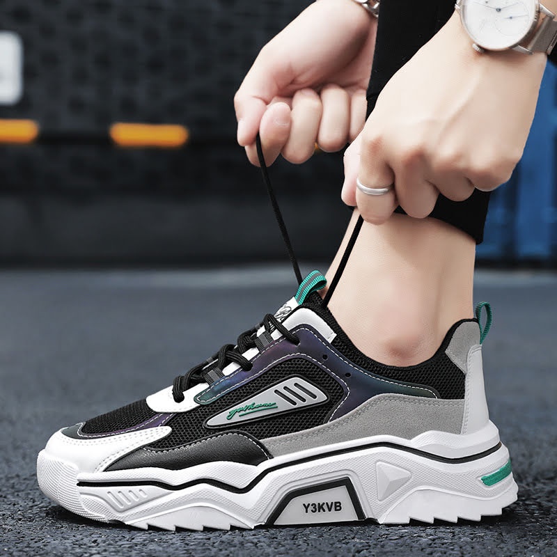 Giày nam sneaker thể thao tăng chiều cao kiểu dáng mới lạ độc đáo, chất liệu mềm nhẹ - Mã sản phẩm: CK06