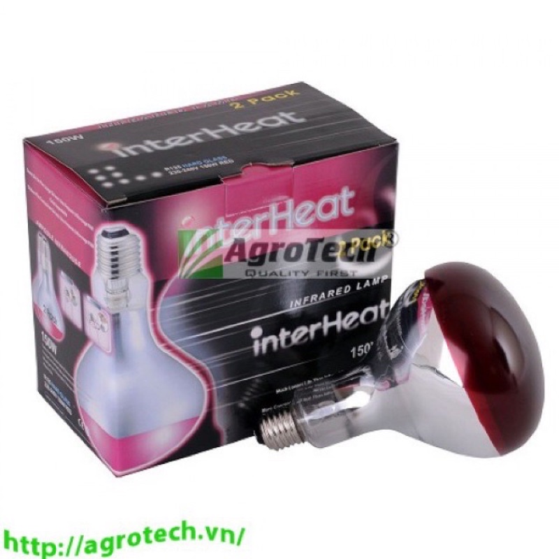 ]Bóng đèn sưởi nhà tắm - Bóng Úm Gà Hồng Ngoại 150W  Sưởi Gia Cầm, Sưởi He