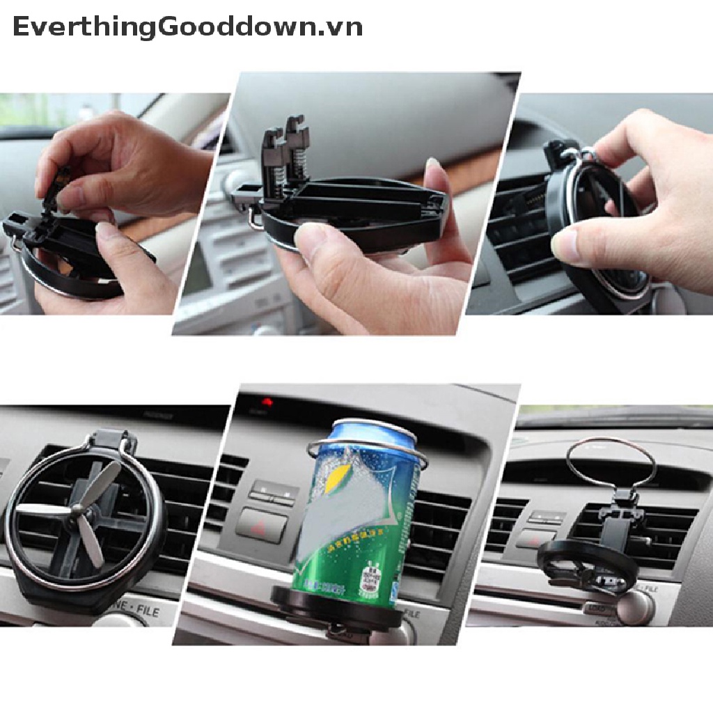 Giá Đỡ Cốc Nước Gắn Lỗ Thông Gió Xe Hơi / Xe Tải Có Thể Gấp Gọn Tiện Lợi