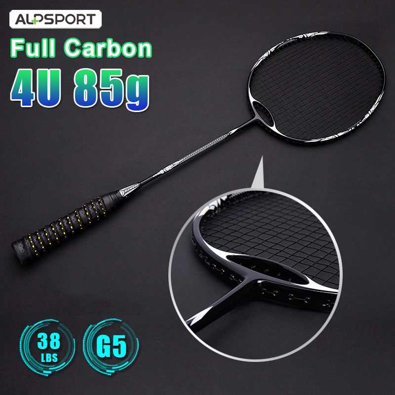 Vợt cầu lông ALPSPORT ALP ZHANYU 38LBS 4U G5 50T 100% sợi carbon độ bền cao có hộp đựng chuyên nghiệp