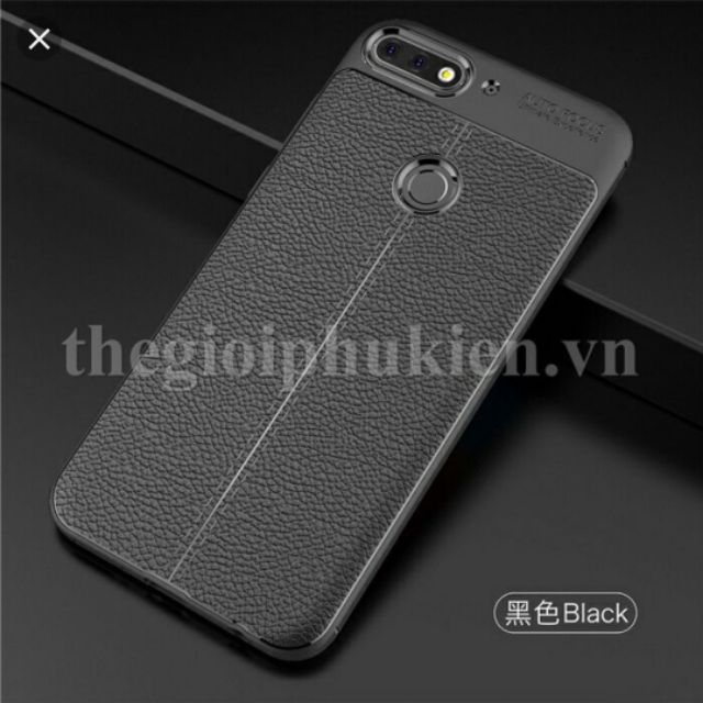 Ốp lưng vivo y7 pro 2018 silicon giả da,chống sốc auto Focus