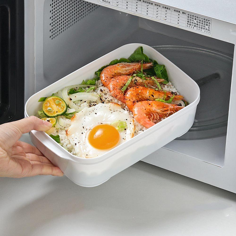 Hộp Đựng Đồ Ăn Trưa Hình Chữ Nhật Nhiều Ngăn Có Thể Tái Sử Dụng Cho Trường Học / Làm Việc Và Du Lịch