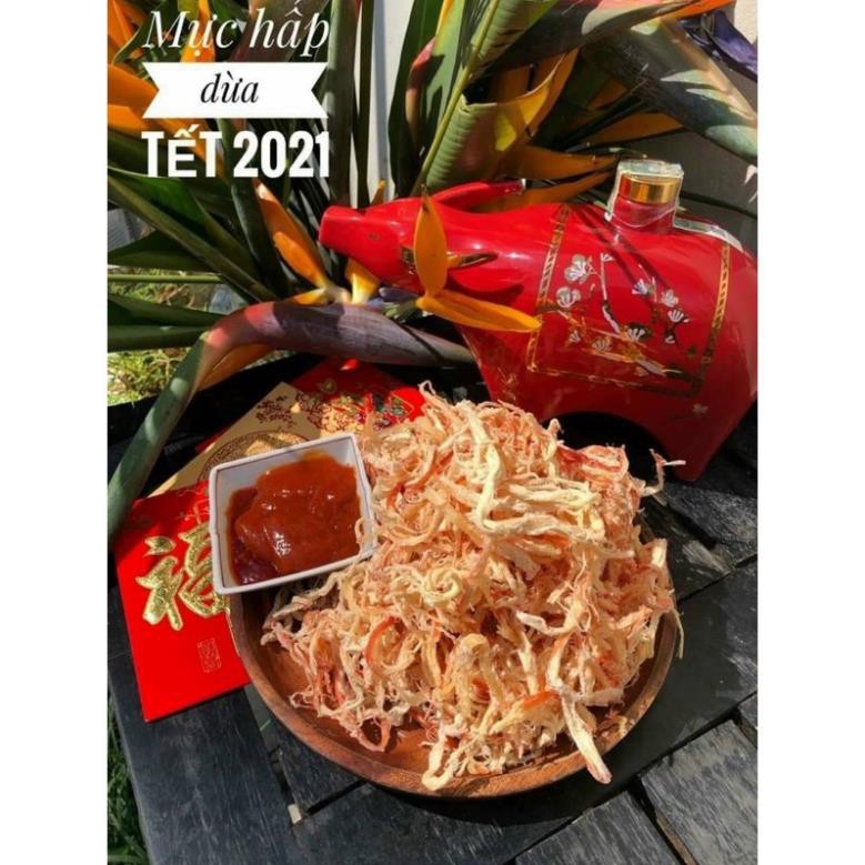 Mực sợi hấp nước dừa phiên bản tết 2022 -[ FREE SHIP XTRA]  -Hàng ngon nhà làm [handmade] | BigBuy360 - bigbuy360.vn