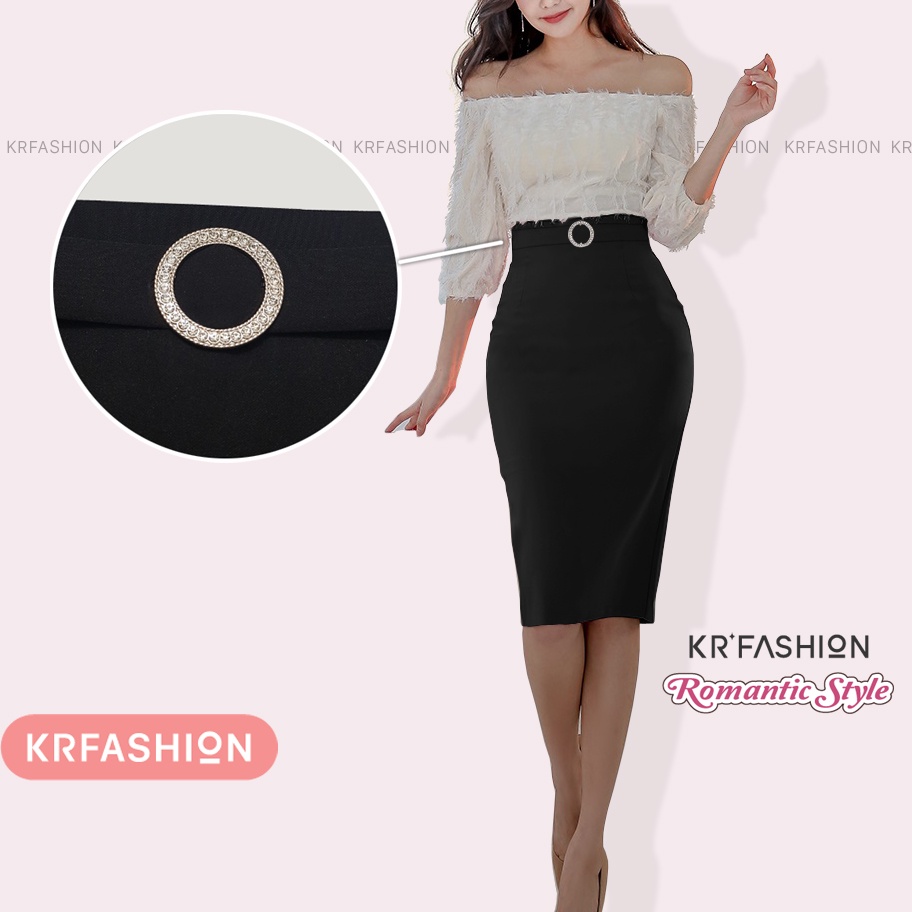 Chân váy công sở dáng dài SK227 KRFashion dáng ôm bút chì , váy 2 lớp, vải co dãn tốt, đẹp thanh lịch