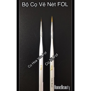 Bộ 1 cọ hoa văn fol + 1 cọ tô fol