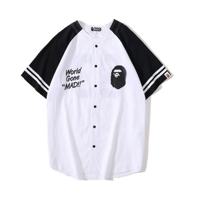Bape Áo Thun cotton Tay Ngắn In Họa Tiết Thời Trang Cho Nam Nữ