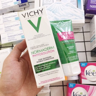 Kem Dưỡng Ẩm Vichy Normaderm Phytosolution 50ml Tặng Kèm Sữa Rửa Mặt Vichy 50ml