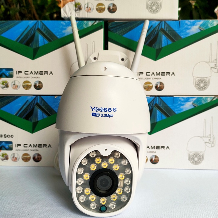 [Mã 253ELSALE hoàn 7% đơn 300K] Camera ngoài trời yoosee Ptz 26led quay quét 360 độ, đàm thoại 2 chiều, có màu ban đêm