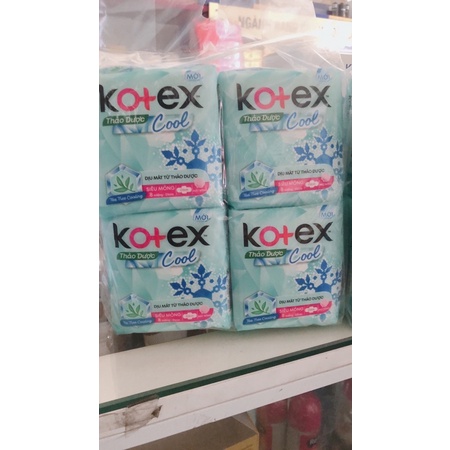 Băng vệ sinh Kotex thảo dược cool mát lạnh siêu mỏng