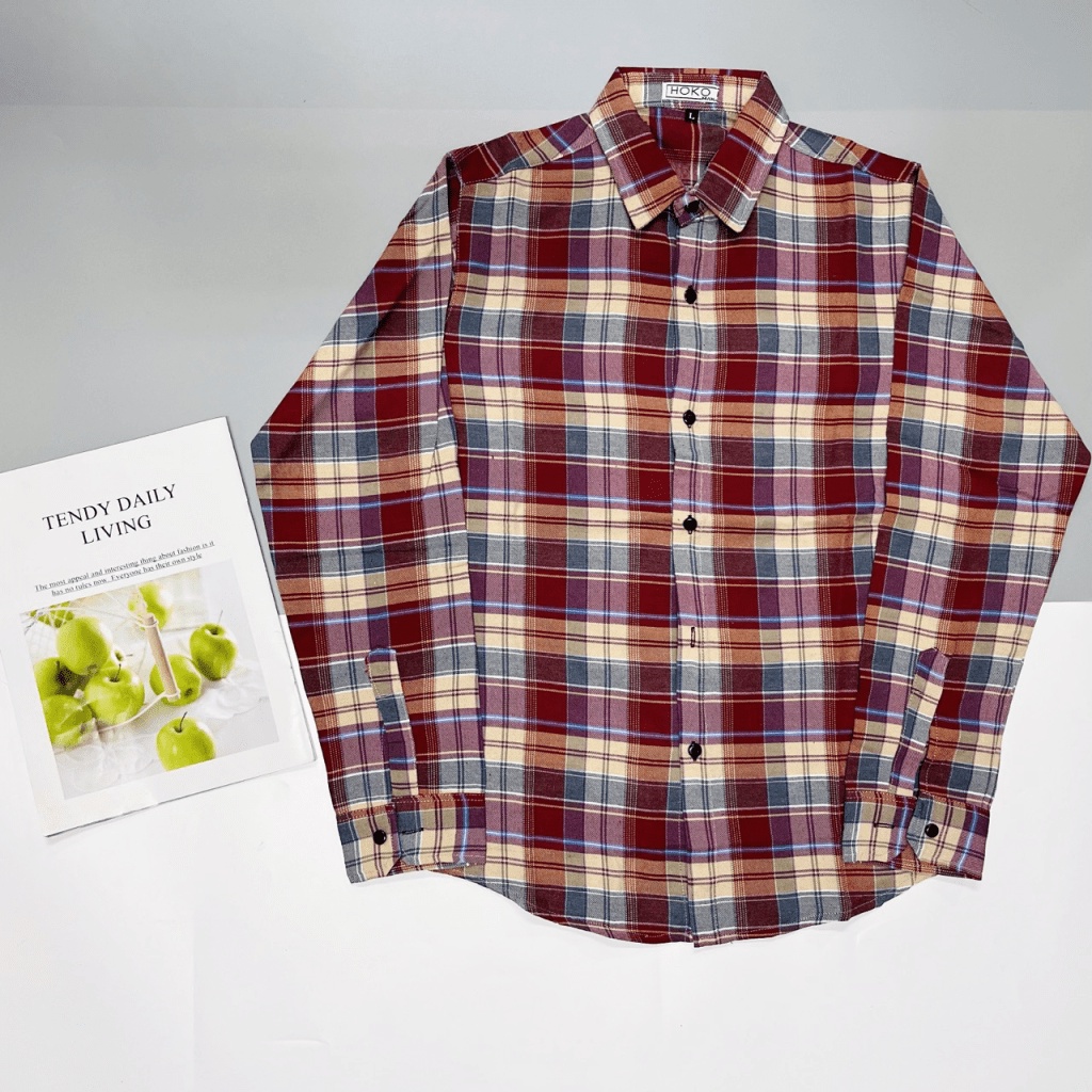 (HCM) ÁO SƠ MI NAM DÀI TAY CARO THỜI TRANG HÀN QUỐC SIÊU HOT , ĐẸP TRAI TÔN DÁNG FORM CHUẨN SIÊU HOT KOKO MI FASHION