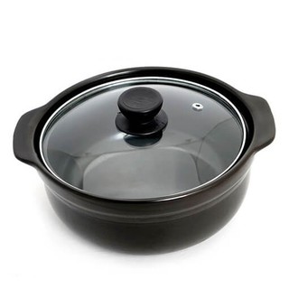 Nồi Đất Sứ Tráng Men Chống Dính Có Nắp Sâu Lòng Kho Cá Thịt Tiện Lợi 500 ML