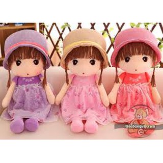 (HOT) BÚP BÊ THÚ BÔNG ĐẦM NHUNG CỰC XINH