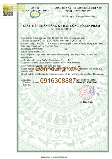 Sữa Ong Chúa Healthy Care Royal Jelly 365 viên