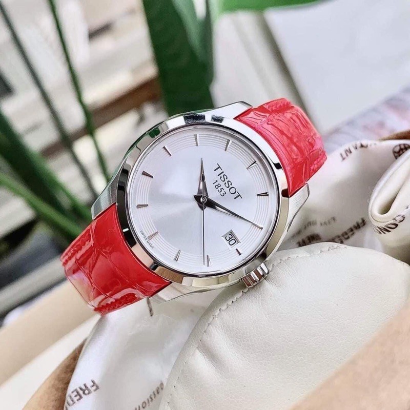 thanh lý đồng hồ tissot nữ size 32 dây da chống nước không bảo hành