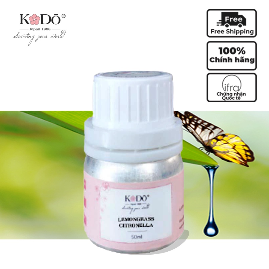 Tinh Dầu Nước Hoa Nhập Khẩu Thơm Phòng Kodo Lemongrass Citronella - Nguyên Chất - Hương Thơm Độc Đáo - 10ml/50ml/110ml