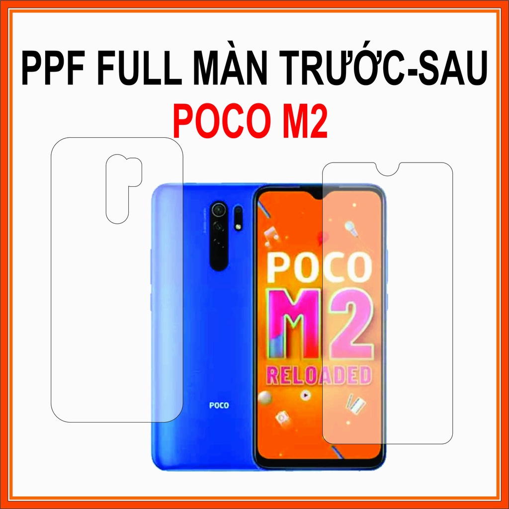 Dán PPF FULL màn Xiaomi POCO M2 FULL màn nhám trong