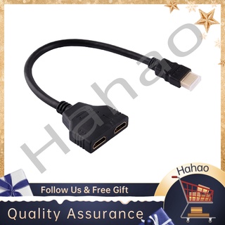 [Hahao] Hot sale Bộ chia dây cái chuyên dụng từ Hdmi 1080p Sang 2 lỗ cắm HDMI
